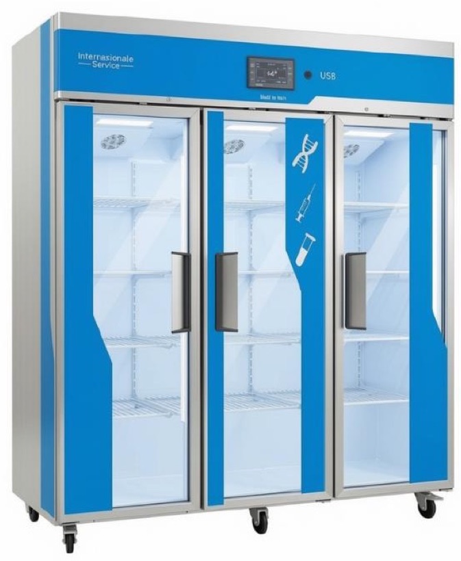 Frigorifero Biologico 2003 Tre porte a vetro - modello MT2003S541PV